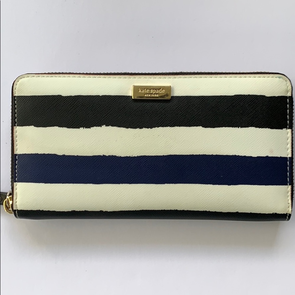 Kate Spade Wallet - Black,Navy,Off-White